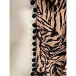 Xhilaration Zebra Animal Print Pompom Boho Beach Swimsuit Cover-up Size Medium Photo 5