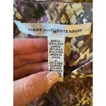 Diane Von Furstenberg  Skirt Women 2 Brown Silk Snakeskin Sequins‎ Tiered Mini Photo 4