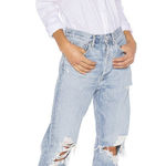 AGOLDE  90's Mid Rise Loose Fit Straight Leg‎ Jeans Distressed Size 27 Photo 0