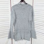 INC International Concepts Bell Sleeve Mock Neck Tunic Sweater Grey Fleck XL Gray Photo 8