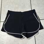 Athleta  Brooklyn Workout Shorts Women Size‎ 2 Black White Photo 2