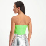 Steve Madden NWT - - DAHLIA TOP NEON GREEN  💚 Photo 1