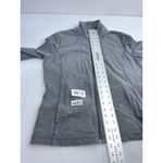 Womans Bass Active Sweatshirt Medium Gray Full Zip Long Sleeve Pockets Photo 6