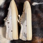 J/SLIDES Lacee Metallic Pony Sneaker Silver Size 6 Photo 4