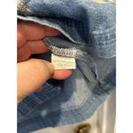 Christopher & Banks  Denim Button Down‎ Top XL Snowman Winter Holiday Party Photo 6