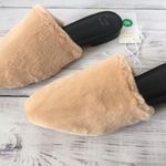 Fur Slippers, Size 10 Tan Photo 1