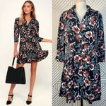 Lulus Such a Beauty Black Floral Button-Up Dress Photo 1