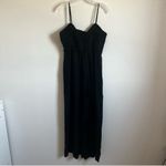 Madewell Ruched Crop Straight-Leg Jumpsuit in True Black Size: 14, NWT Photo 10