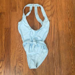 Ris-k ‎ Lunar One-Piece Swimsuit Women's Swimsuit light Blue size M NWT Photo 2
