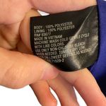 Worthington  Blue Halter Mini Dress With Tie Neck in Back Size 12 Photo 2