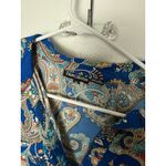 Tolani  Blue Long Sleeve Button Down Blouse Top Boho Chic Fairycore Women's XS Photo 4