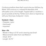 Urban Outfitters UO Bridget Corduroy Pinafore Pink Overall Dress Photo 1