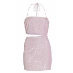 Amanda Uprichard  Sequin Halter Mini Dress Photo 4