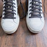 P448 • Skate Snakeskin Print High Top Sneaker Python Brown lace up glitter snake Photo 3