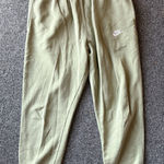 Nike  Women’s Jogger Sweatpants Large Olive Green Avocado Pockets Drawstring Photo 0