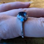 London Blue Topaz Sleeping Beauty Turquoise Sterling Silver Ring Size 9 Photo 2
