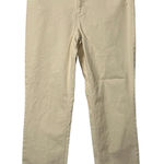 Talbots  Womens Casual Pants Size 12 Cream Corduroys Straight Leg Mid Rise Photo 0