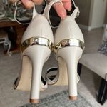 Guess  Women's Divine Heeled Ankle Strap Sandal Ivory 8 Photo 4