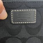 Coach Signature Jacquard Black Wristlet Wallet Purse Photo 7