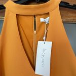 Lucy Paris Women Mustard Sleeveless Mandarin Collar Dress NWT-XS Photo 1