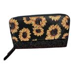 Kate Spade  Sunflower Glitter zip around Wallet. Photo 1