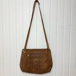 Roots  Brown leather Woven crossbody Bag‎ Photo 8