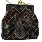 Regale Beaded Clutch Evening Purse Black Photo 1