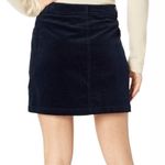1. State navy blue corduroy Mini Skirt with zip front size 4. Photo 2