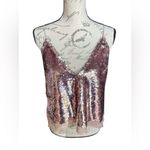 Free People Intimately Free Swinging Surpice pink sequin cami lace trim Photo 8