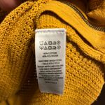 Akini  Dark Yellow Crewneck Cotton Blend Sweater With Side Zip Size M Photo 4