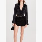 Free People  Annalise Velvet Mini Skirt Photo 1