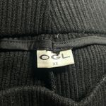 OGL Women's High Rise Plicated Textured Wide Leg Pant Trousers Black XS New Photo 5