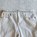 J Crew Super Skinny Jeans Womens Sz 26/28 White Stretch Denim Straight Mid Rise Photo 5