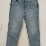 AE77 Womens Jeans 2 NWT Slouch Medium Wash Straight Organic Cotton Denim Blue Photo 0