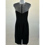 Pamela Roland Black Sweetheart Sequin Net Neckline Sexy Body Dress Sz: 4 (b35) Photo 2