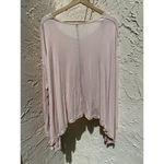 Free People  | Blush Pink Oversized Flowy Top XS Photo 3
