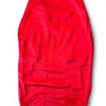 Carbon 38 Red Satin Midi Skirt Photo 1