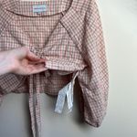 J.O.A. Chriselle x Ruched Gingham Crop Top Photo 9