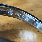 Natural Aquamarine Sterling Silver Ring Size 9.75 Photo 5