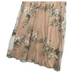 Lulus New Dress Womens Medium Tan Floral Embroidered Midi Bustier Fairytale Days Photo 7