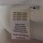 Cloth & Stone Anthropologie  White Sleeveless Button Up Shirt Blouse Tank Top L Photo 3