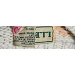 L.L.Bean Vintage 90s floral linen cotton cottagecore pullover sweater Medium. Photo 6