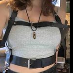 Harness Double Underbust Suspender Belt New Black Photo 8