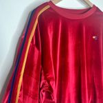 Aviator Nation Red Velvet Relaxed Sweatshirt Medium Womens Photo 5