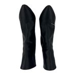 Manolo Blahnik + Vetements Printed Satin Ankle Boots In Black Photo 6