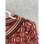 Loft Ann Taylor Women's Blouse 100% Wool Thin Red Size Small Boat Neck 3/4 Sleev Photo 2