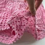 Lilly Pulitzer for Target Pink Eyelet Pom Pom Hem Mid Rise Pull Photo 2