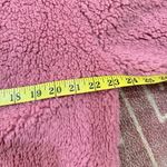 PacSun  Pink Teddy Sherpa Floral Zip Up Puffer Bomber Jacket Size Small Photo 4