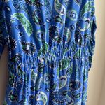 Croft & Barrow Croft & Borrow Splitneck Shirtdress- Blue Paisley Photo 7