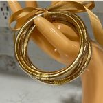 Super Cute Glitter Bangle Bracelets New Gold Photo 4